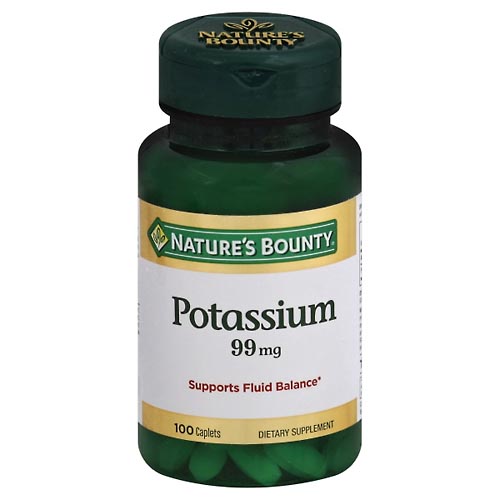 Image for Natures Bounty Potassium, 99 mg, Caplets,100ea from Highland Pharmacy