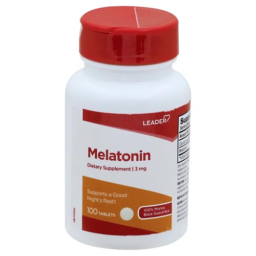 Image for Leader Melatonin, 3 mg, Tablets,100ea from Highland Pharmacy