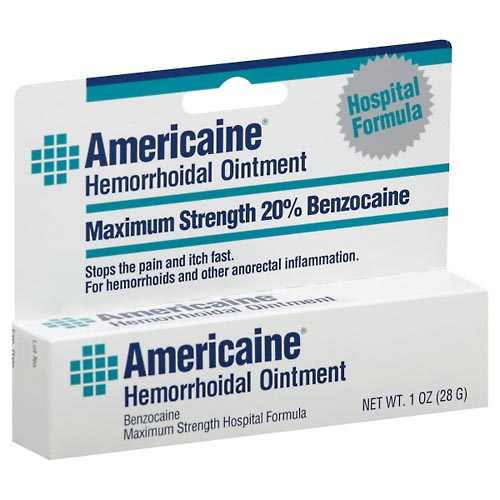 Image for Americaine Hemorrhoidal Ointment, Maximum Strength, Hospital Formula,1oz from Highland Pharmacy