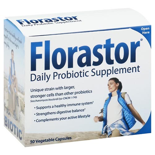Image for Florastor Daily Probiotic Supplement, Capsule, Blister Pack,50ea from Highland Pharmacy